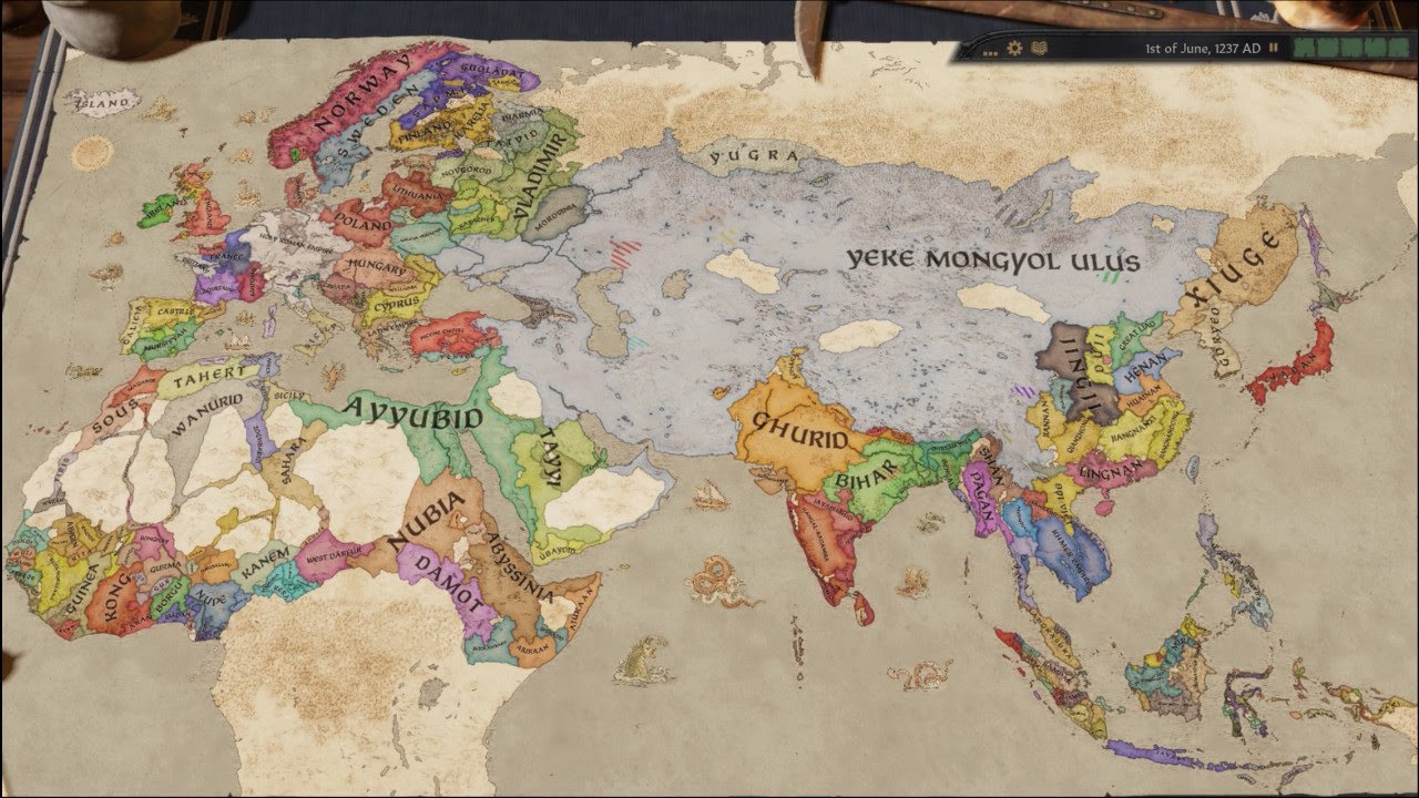 CK3 Timelapse with Asia Expansion but with the historic invasions mod (1066)