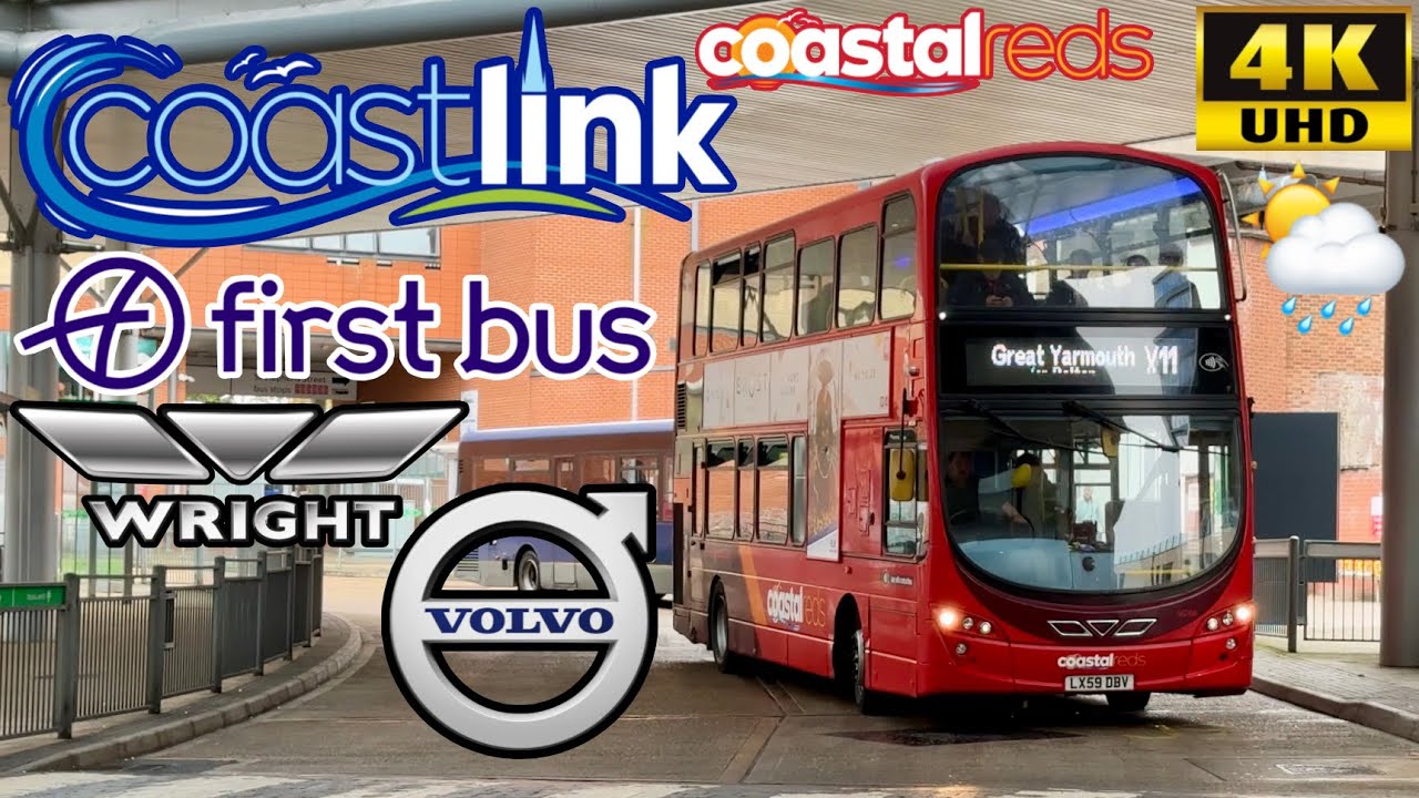 [First Bus Eastern Counties: Coastlink X11 Norwich to Belton via Great Yarmouth] Wright Volvo B9TL