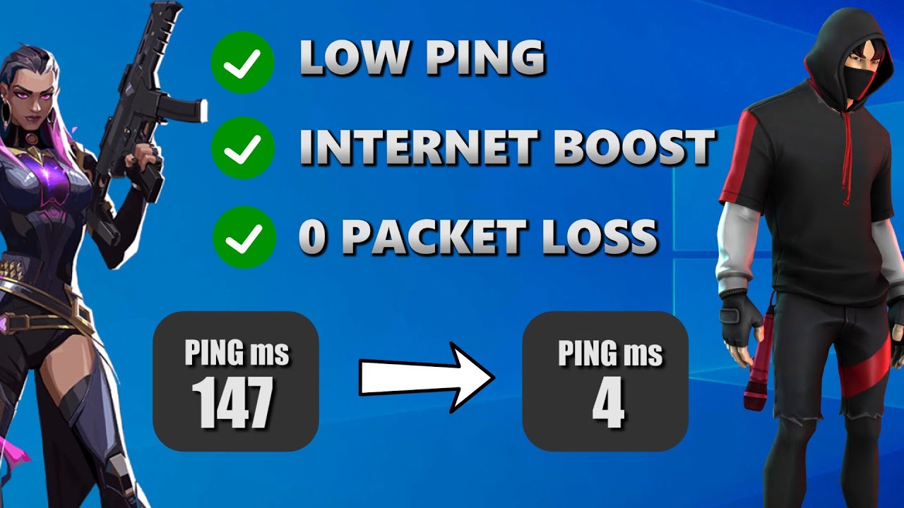 How to get extremely LOW PING & Boost Connection! (ANY GAME)
