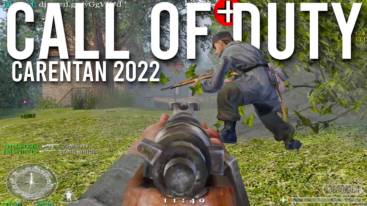 Call of Duty 1 Multiplayer In 2022 Carentan Gameplay | 4K