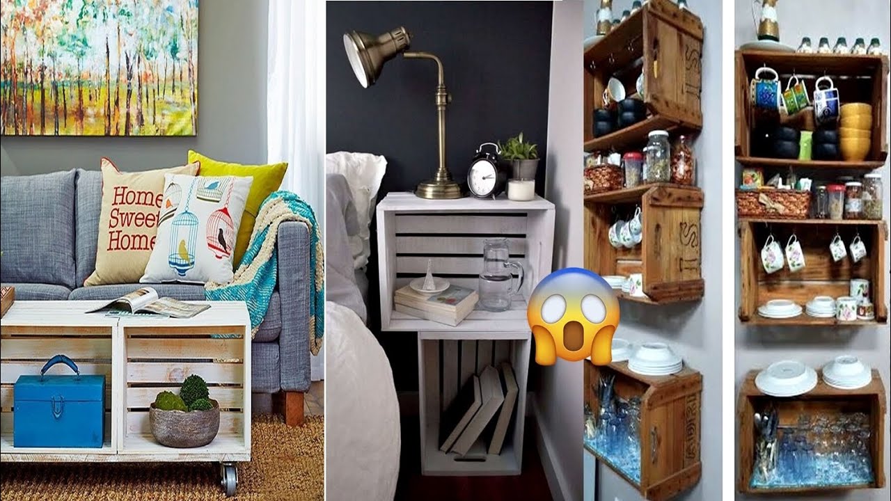 Veja essas 14 idéias lindas de decoração com caixote de feira😱!!