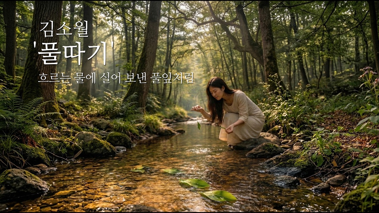 김소월의 '풀따기' #김소월 #풀따기 #시와음악 #사색음악 #그리움