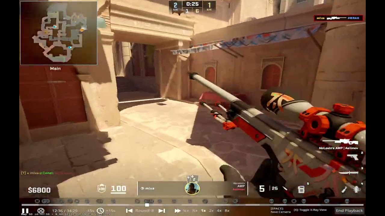Anubis 1v3 AWP Clutch - Premier 15k elo