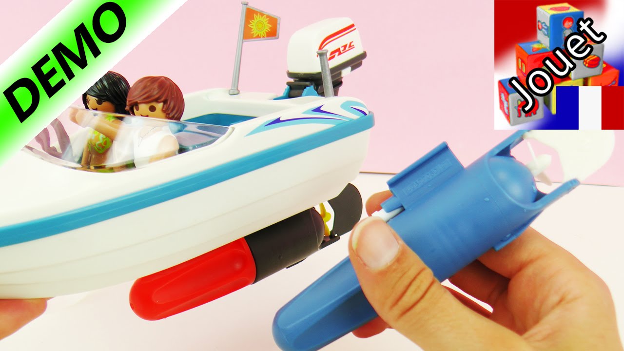 Moteur pour Speedboat Playmobil | Moteur submersible pour bateau