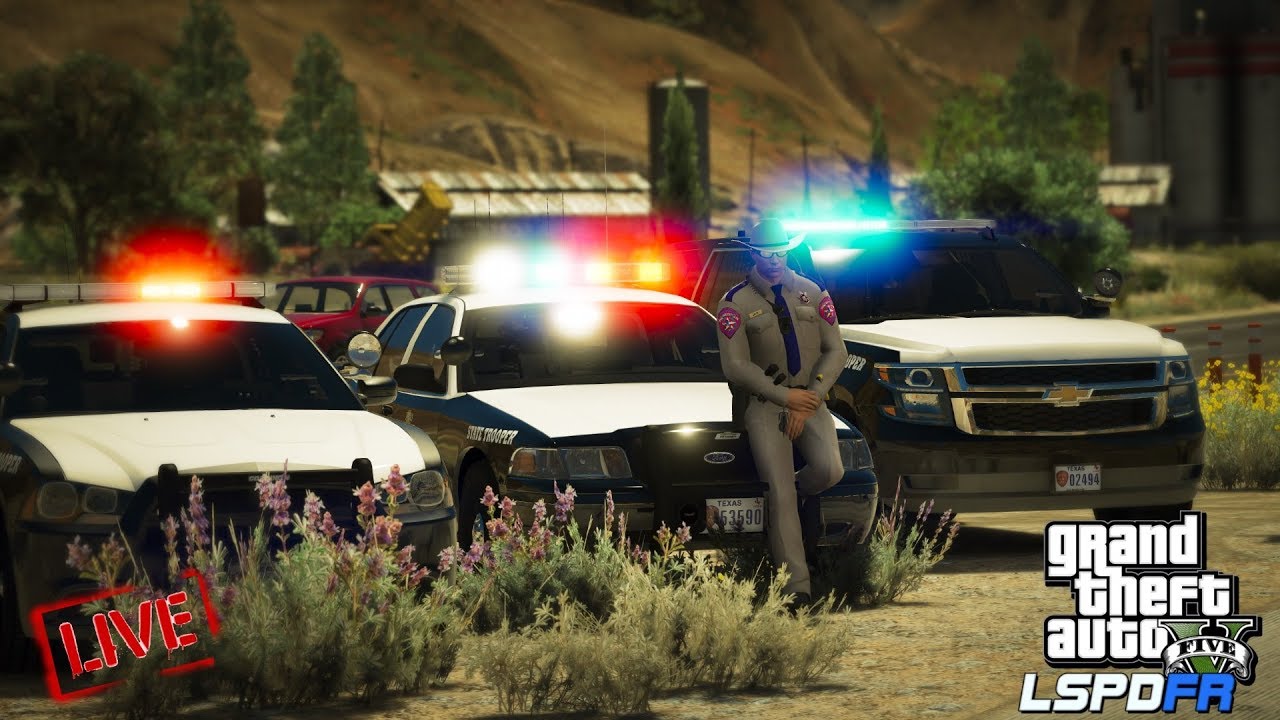 GTAV-LSPDFR Day-357-Texas DPS-Texas State Troopers-Live Stream