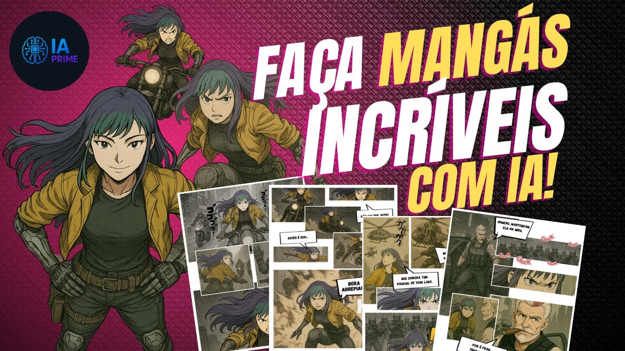 Como Criar MANGÁS e HQs INCRÍVEIS com IA
