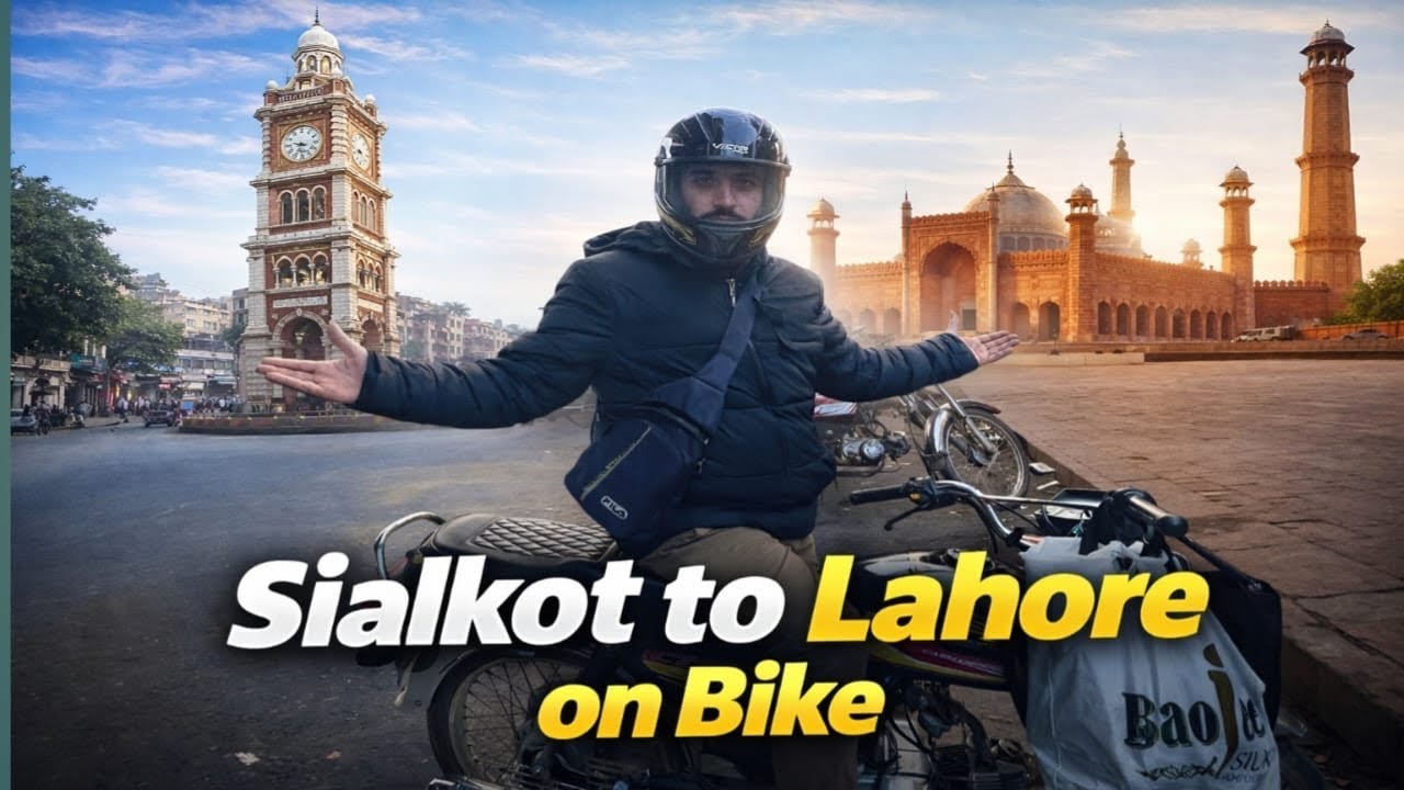 Sialkot to Lahore on Bike | Full Road Journey Vlog 🏍️🔥 | CD 70 tour | Husnain Raja Vlogs 