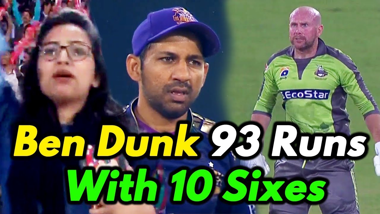 Ben Dunk 93 Runs With 10 Sixes | Lahore Qalandars vs Quetta Gladiators | Match 16 | HBL PSL 2020|MB2