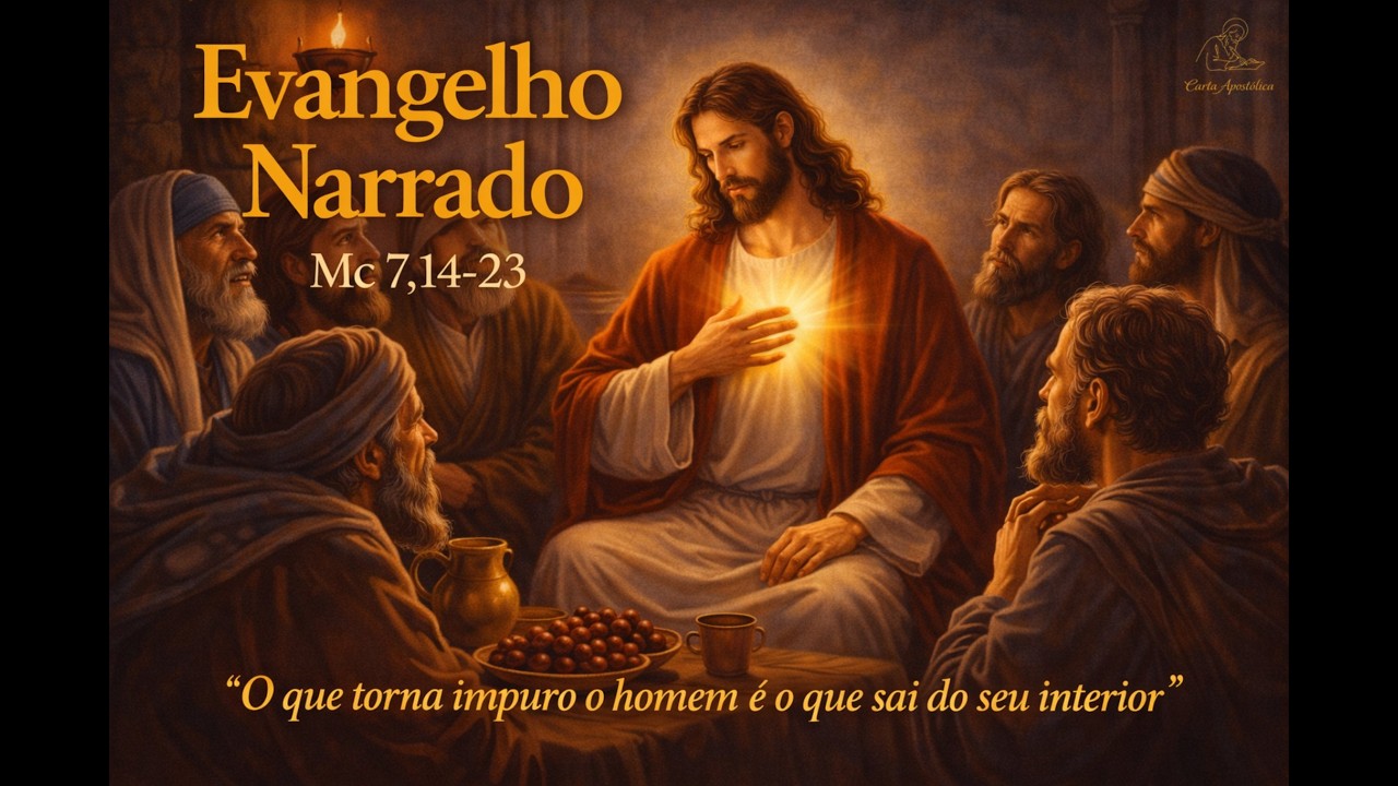O que torna o homem impuro, é o que sai de seu interior!✝️Evangelho (Mc 7,14-23)