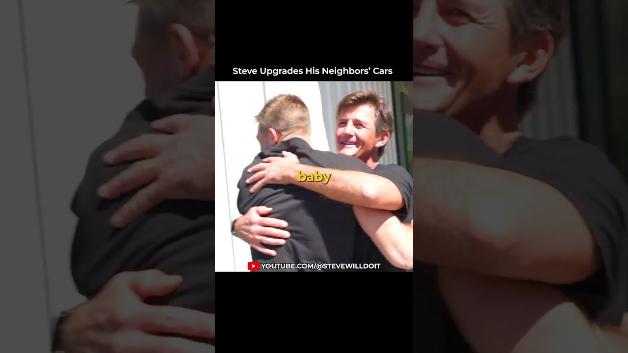 Steve дарит своим соседям новые машины❤️|@SteveWillDoIt #stevewilldoit