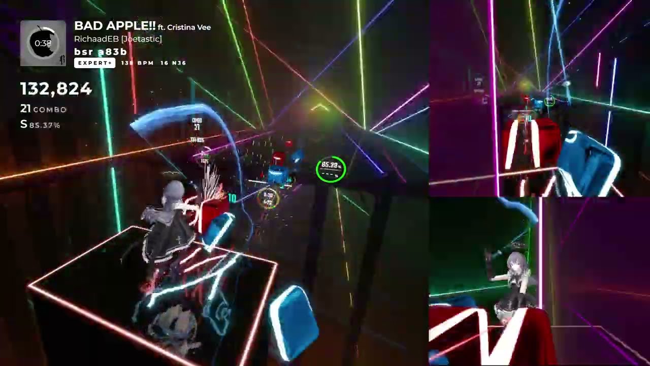 【BeatSaber】 Bad Apple!!_RichaadEB feat.Cristina Vee【expert+】