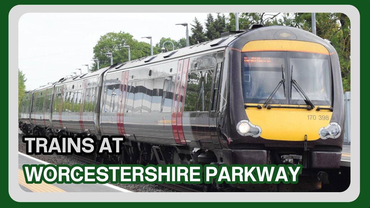 Trains at Worcestershire Parkway railway station (30/05/2023)