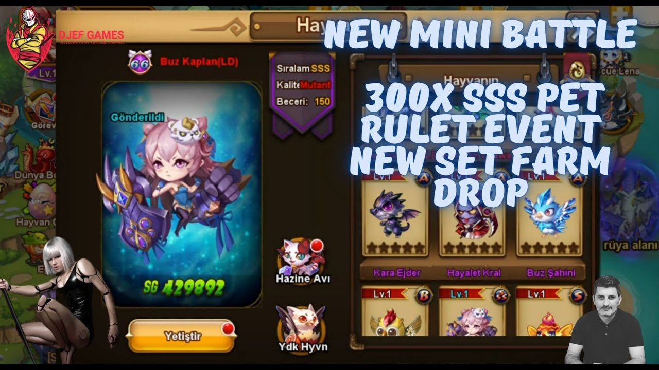 New Mini Battle, 300x SSS Pet, Rulet Event, New Set Farm, Drop, Gameplay, Event