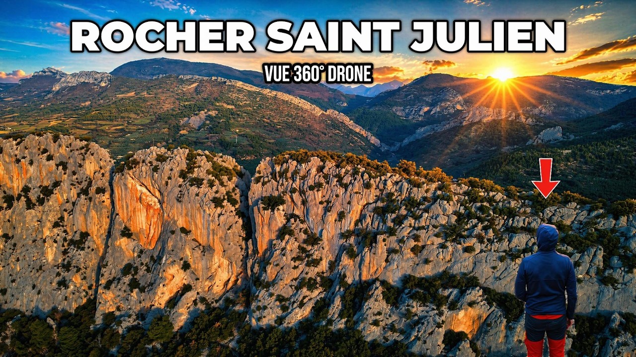 Rocher Saint-Julien : Vue Drone Époustouflante depuis le Sommet - Drôme provençale