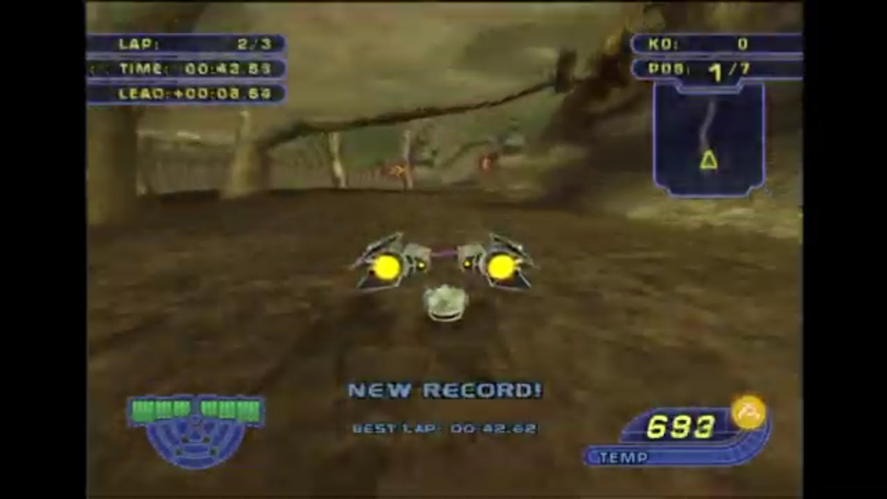 Star Wars Racer Revenge Darth Vader In Single Race On Gamorr Watchtower Run