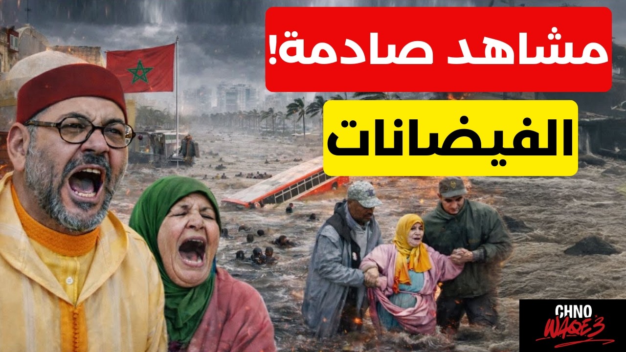 فيضانات قوية تضرب شمال المغرب | القصر الكبير وشفشاون وتطوان تحت الماء ومشاهد مؤلمة #المغرب