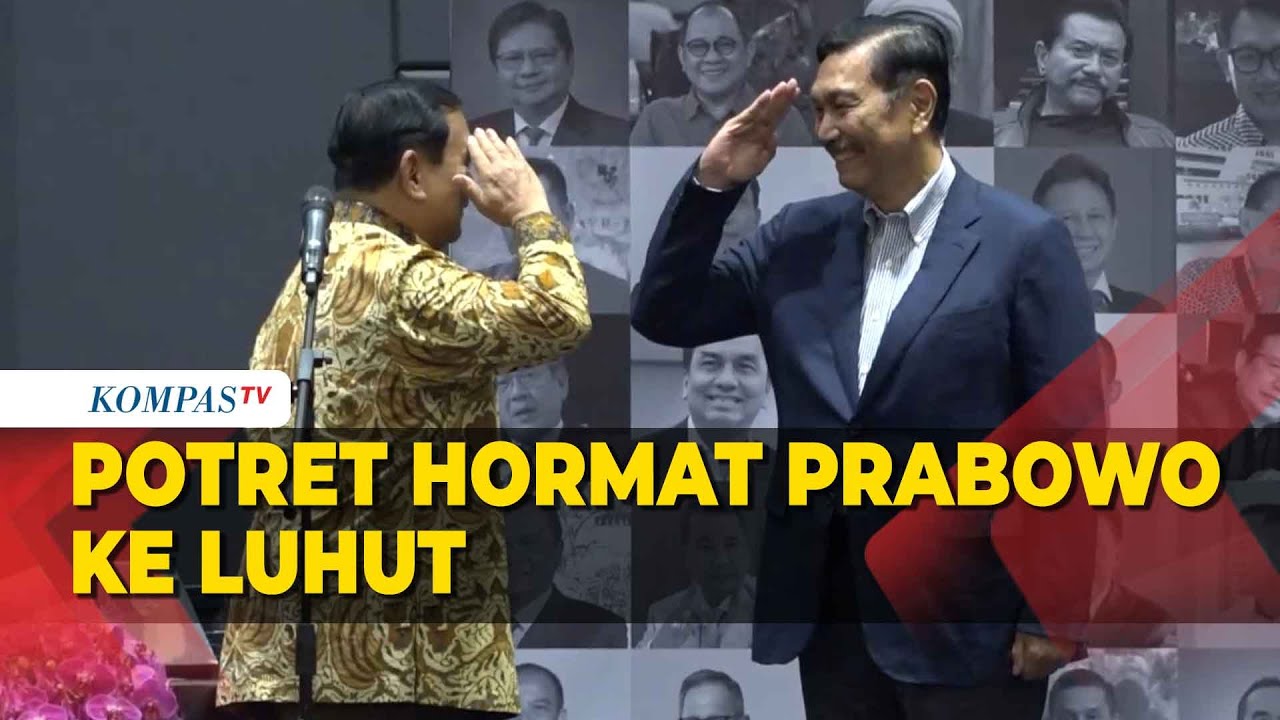 Hormat Prabowo ke Luhut Binsar Pandjaitan, hingga Hujan Pujian untuk Sang Senior
