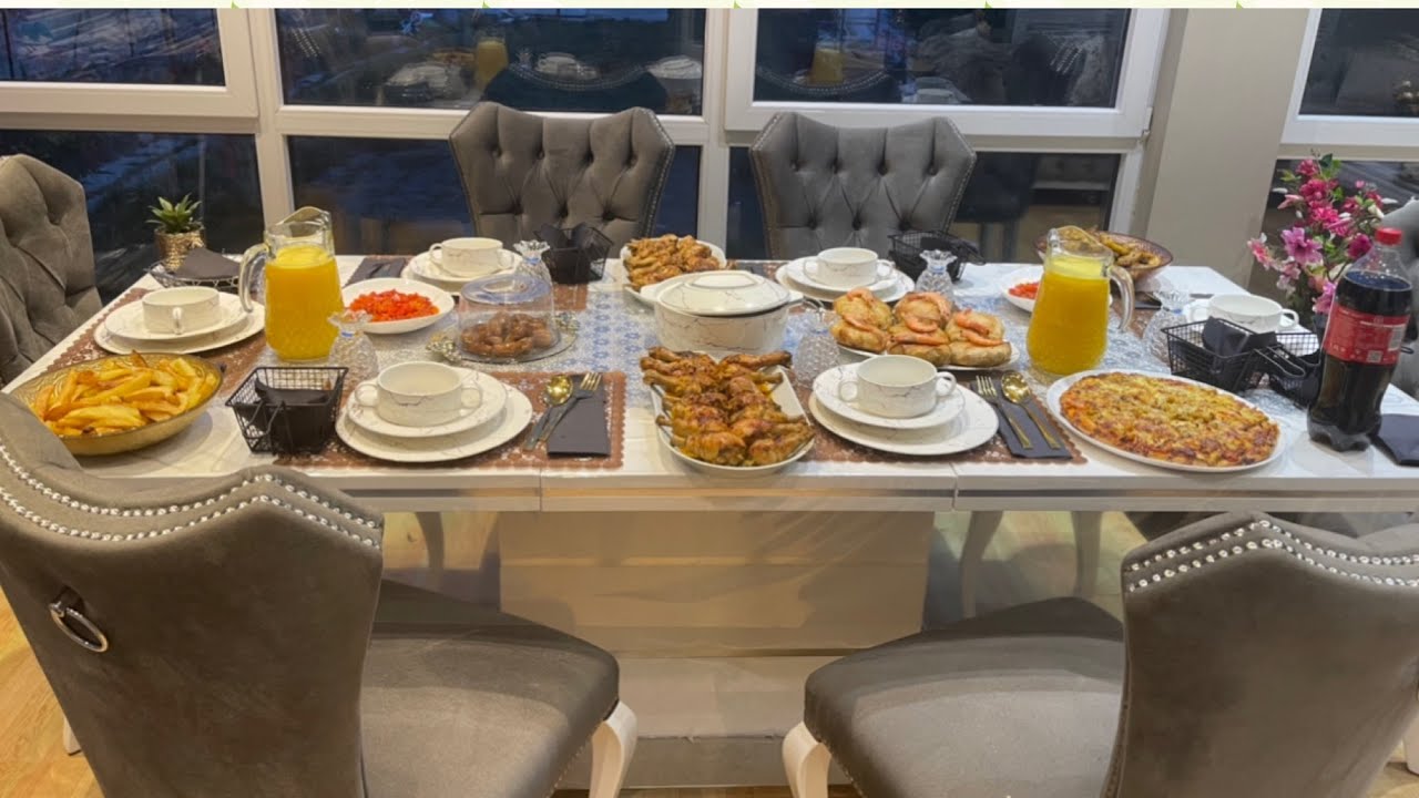 Mon ftour toujours en famille et toujours avec des plats et dessert délicieux 🌺
