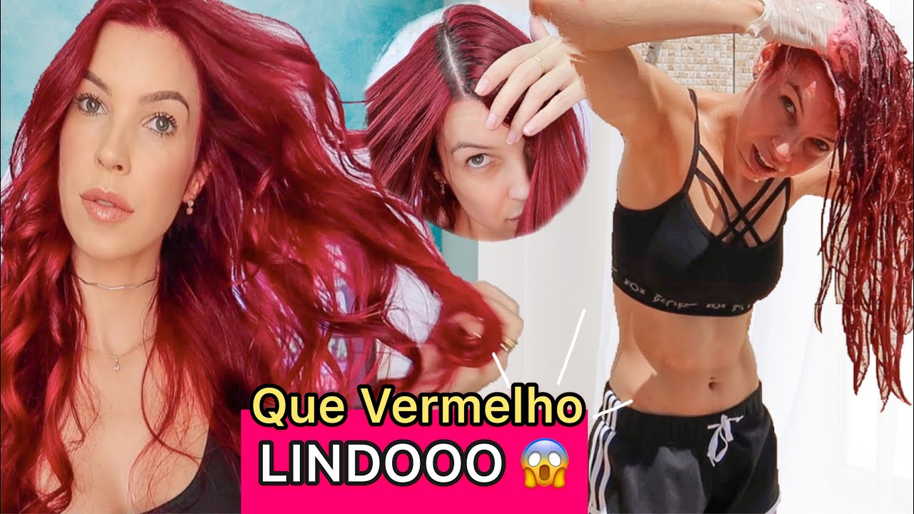 PINTANDO O CABELO NA QUARENTENA 🧜🏼‍♀️ * Cabelo Vermelho *