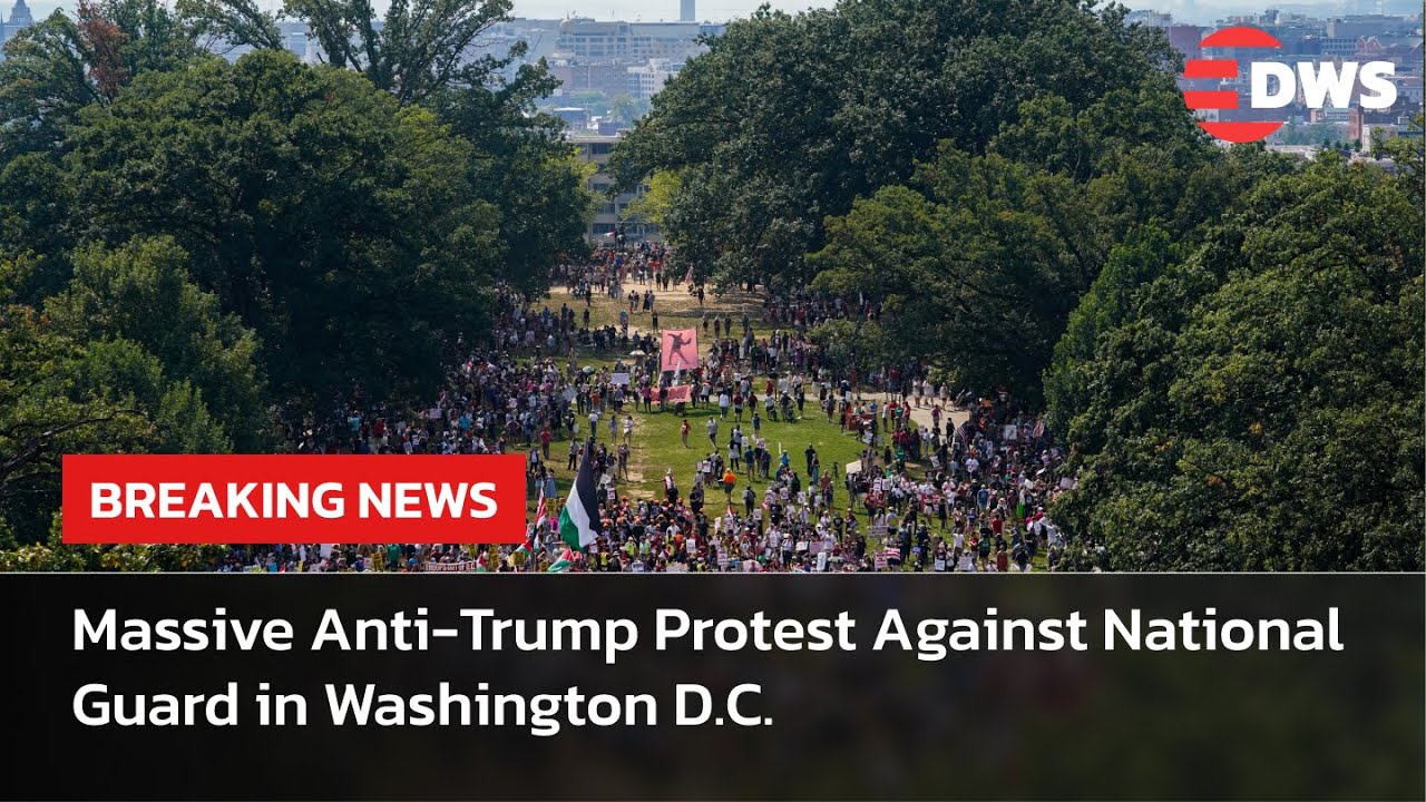 WATCH: Massive Anti-Trump Protest Against National Guard in Washington D.C. | Breaking News | AC15
