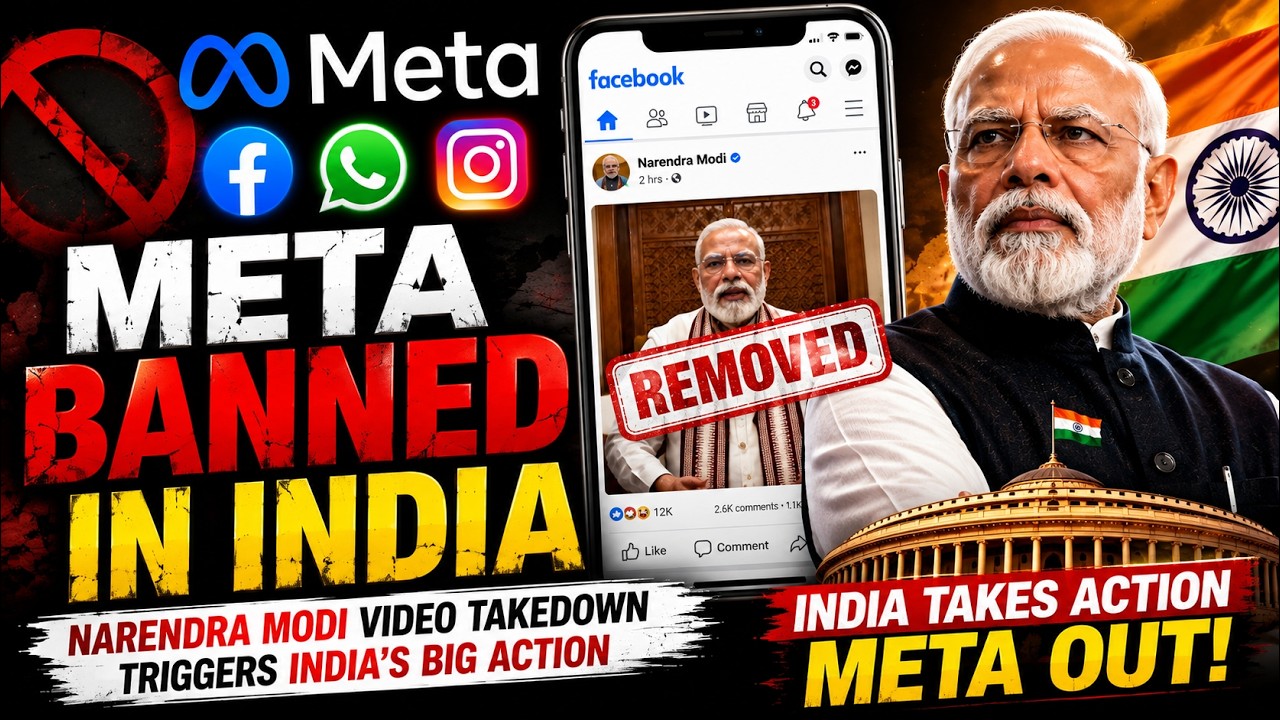 Meta Faces Massive Backlash Over Narendra Modi Video Removal | स्टाग्राम और फेसबुक बैन हो गए।