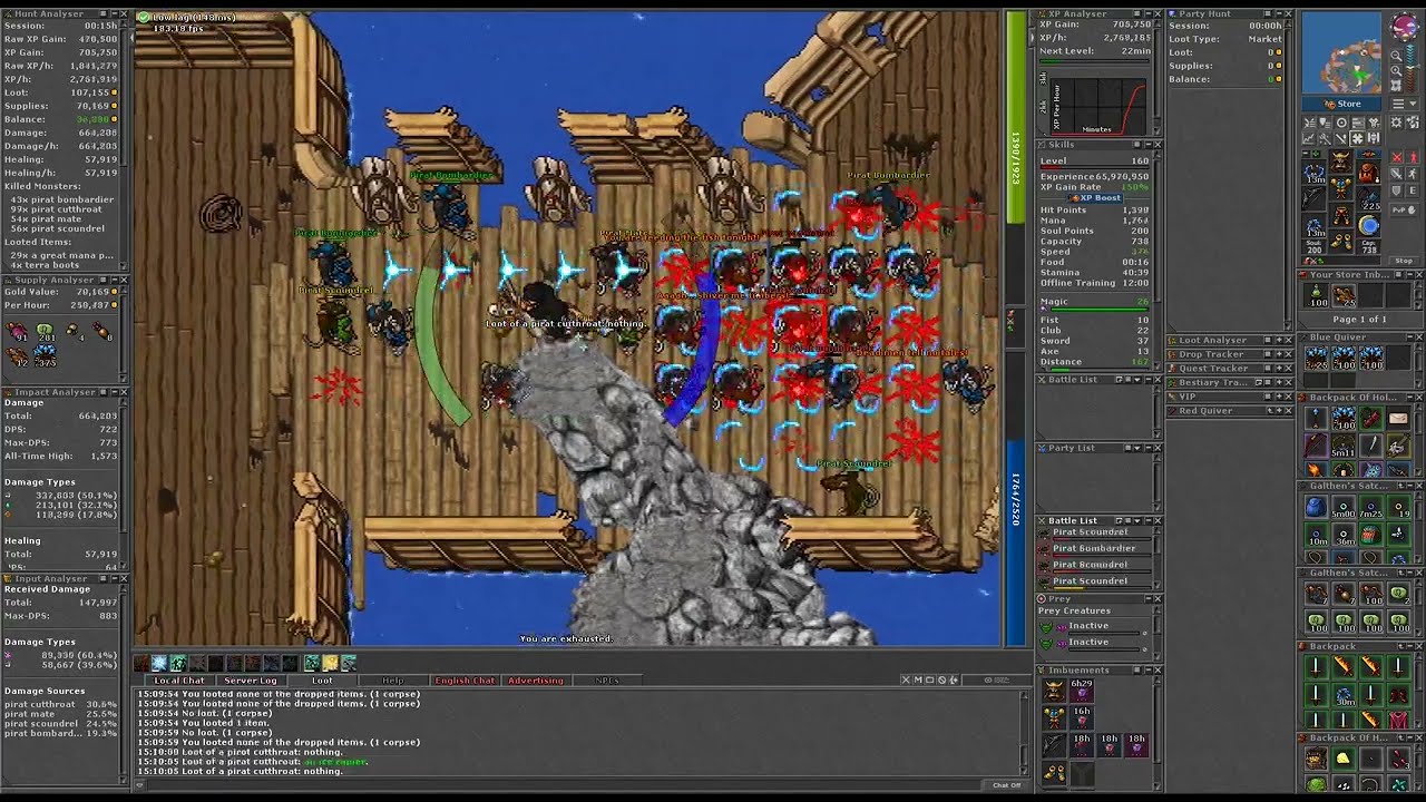 Wreckoning Pirats -2 ~ SOLO RP 159 ~ 1.8kk raw xp/h
