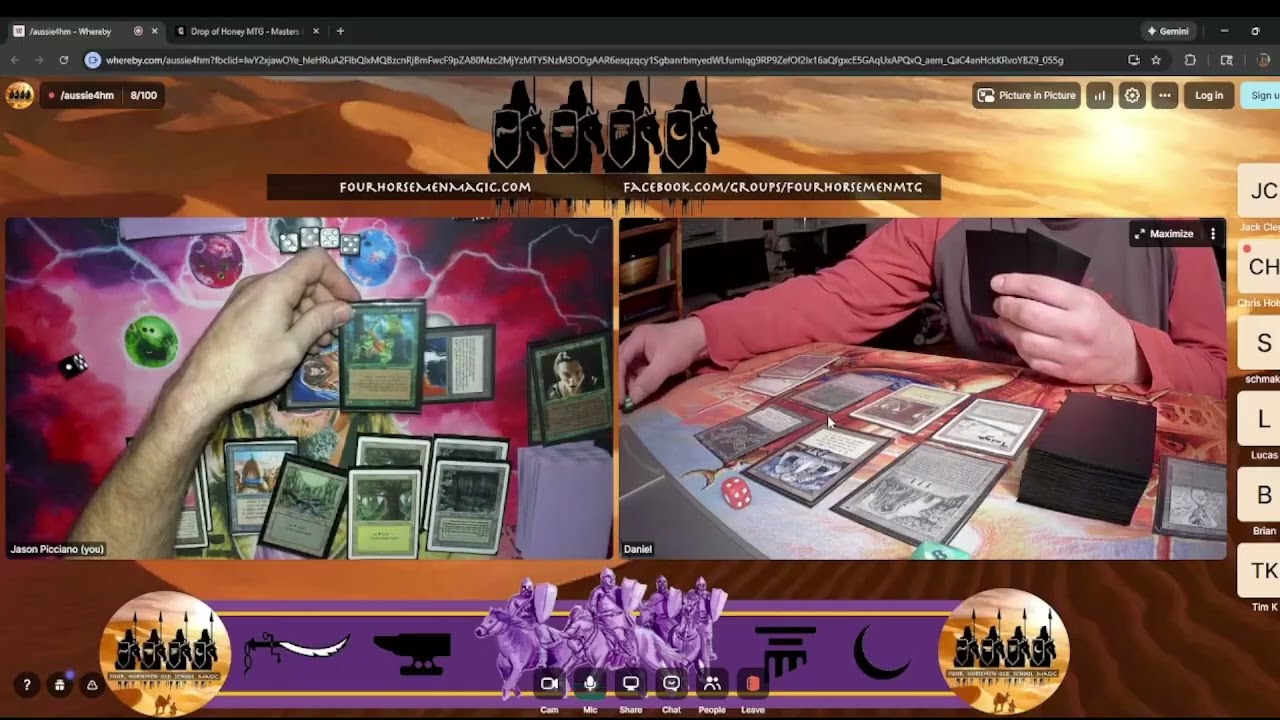 4HM#oldschoolmagic Qtr Finals | Demon Deck vs Drop of Abyss |  #oldschoolmtg #mtg mtg9394