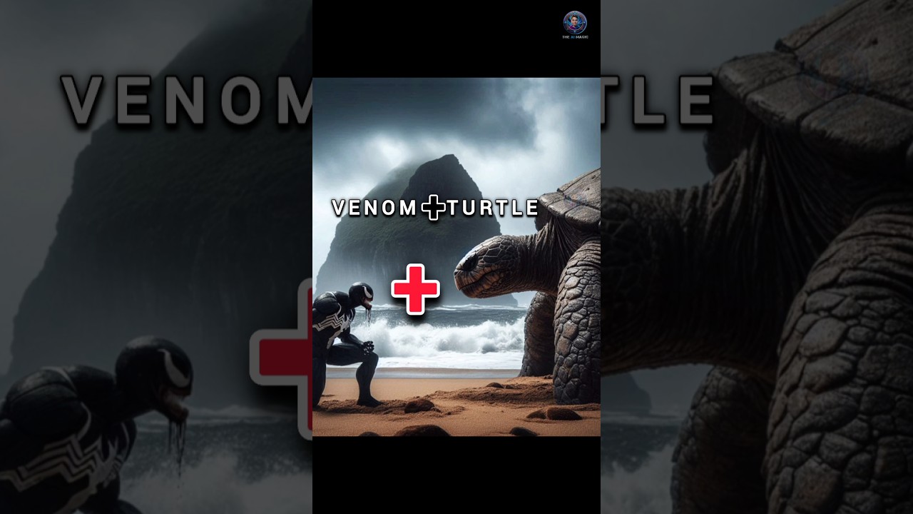 Incredible Venom + turtle Hybrid Fusion | mind blowing Creature #shorts #venom #hybrid