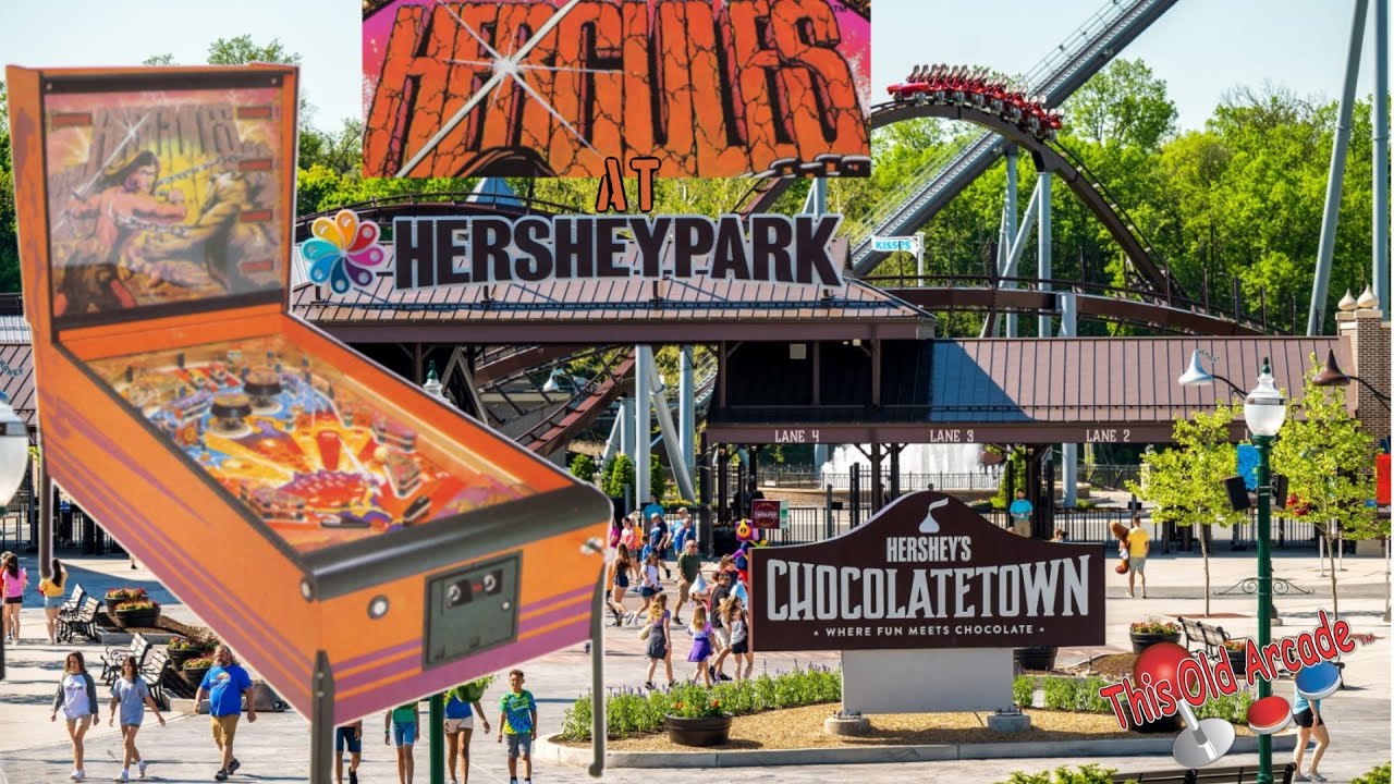 Hercules pinball at Hershey Park