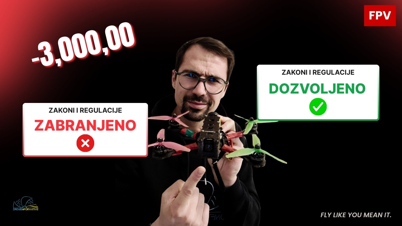 Letenje po pravilima l Dronovi od 250g!