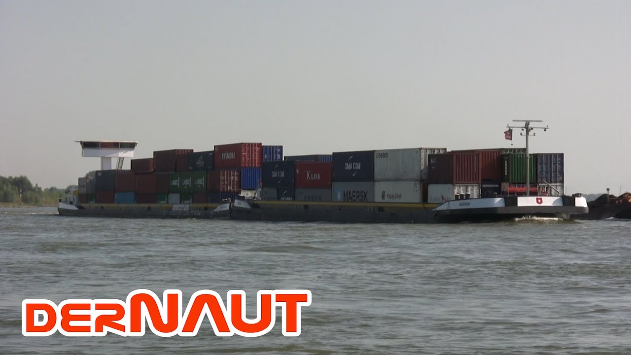 SHIPSPOTTING: Rheinschiff - Container Schubverband / Koppelverband bei Bislich