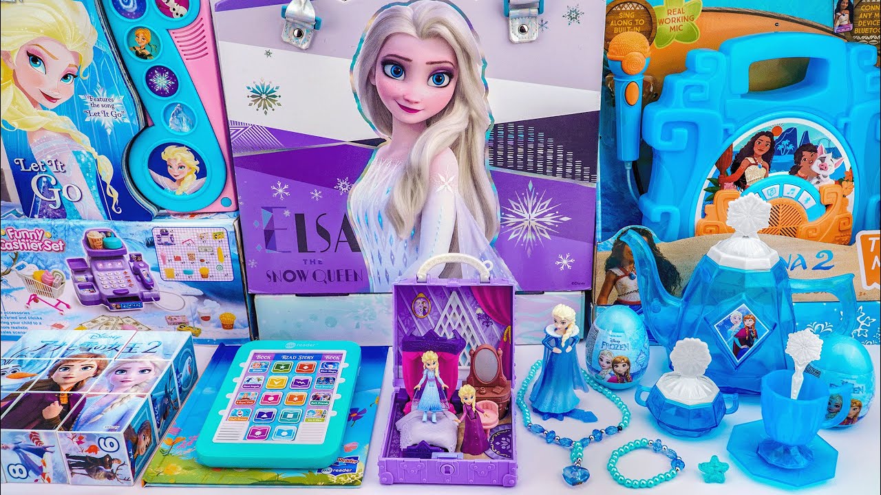 Unboxing Disney Frozen Toys Collection ASMR | Princess Elsa Cash Register Playset | Toys Review