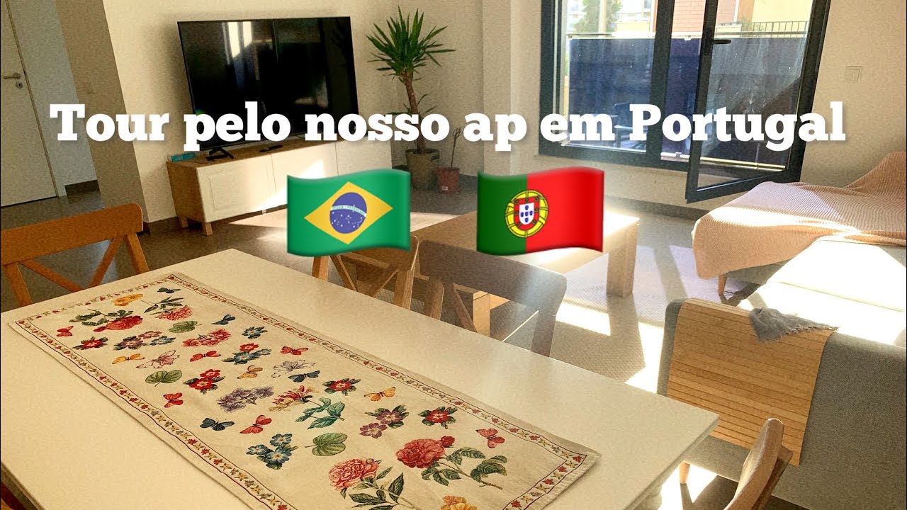 Tour pelo nosso apartamento em Portugal!!!!