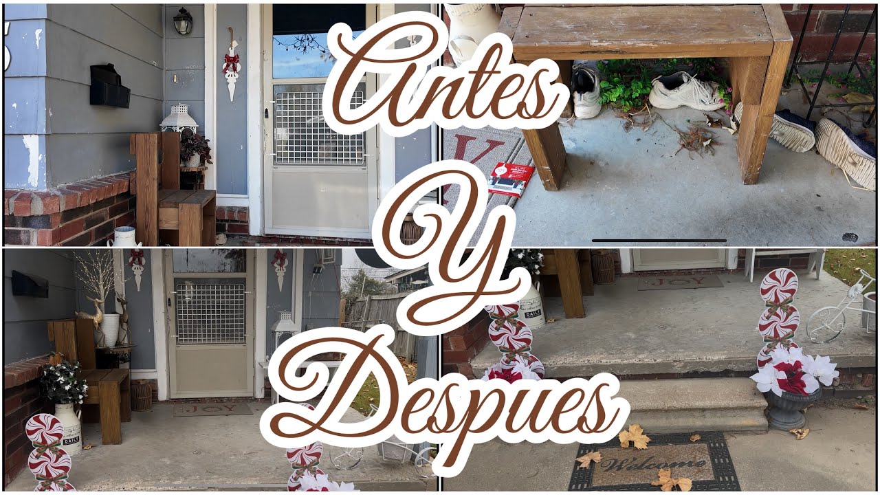 LIMPIEZA Y DECORACIÓN DE LA ENTRADA DE LA CASITA// ANTES Y DESPUÉS /// ALGO CENCILLO. #yo soy . 