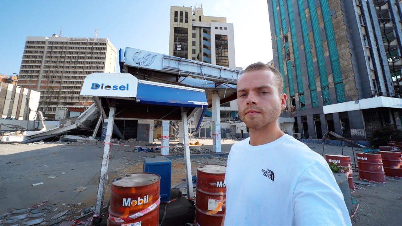 Walking Streets of Beirut, Lebanon (destroyed city)
