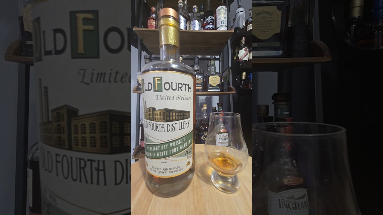 Обзор - Виски Old Fourth Distillery, ржаной виски прямого отжима, выдержанный в бочках из-под бел...