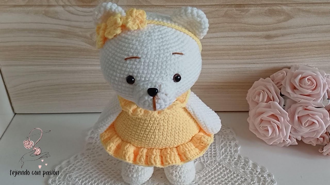 Cómo tejer adorable amigurumi de osito 🐻fácil y Rápido de tejer paso a paso 👍