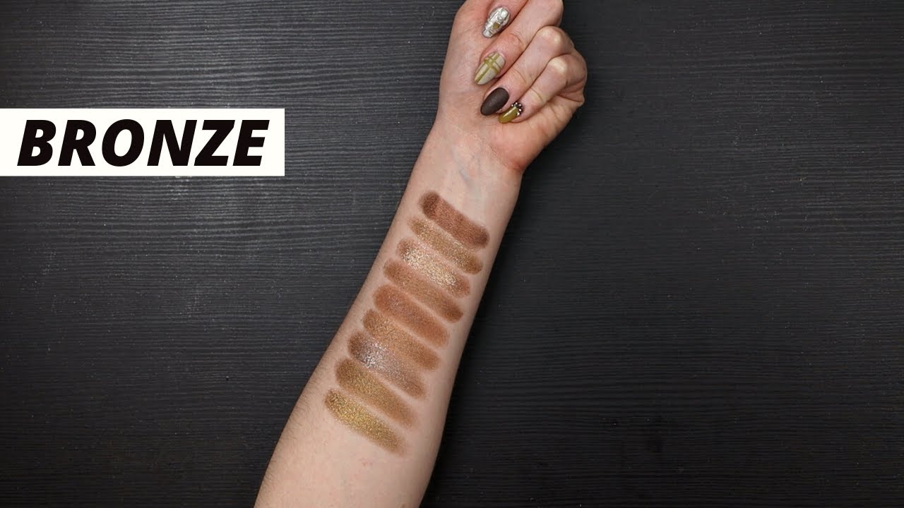 ALL OF MY BRONZE EYESHADOW IN ONE VIDEO AND WHAT EVEN IS BRONZE??? AND WHAT EVEN IS EYESHADOW