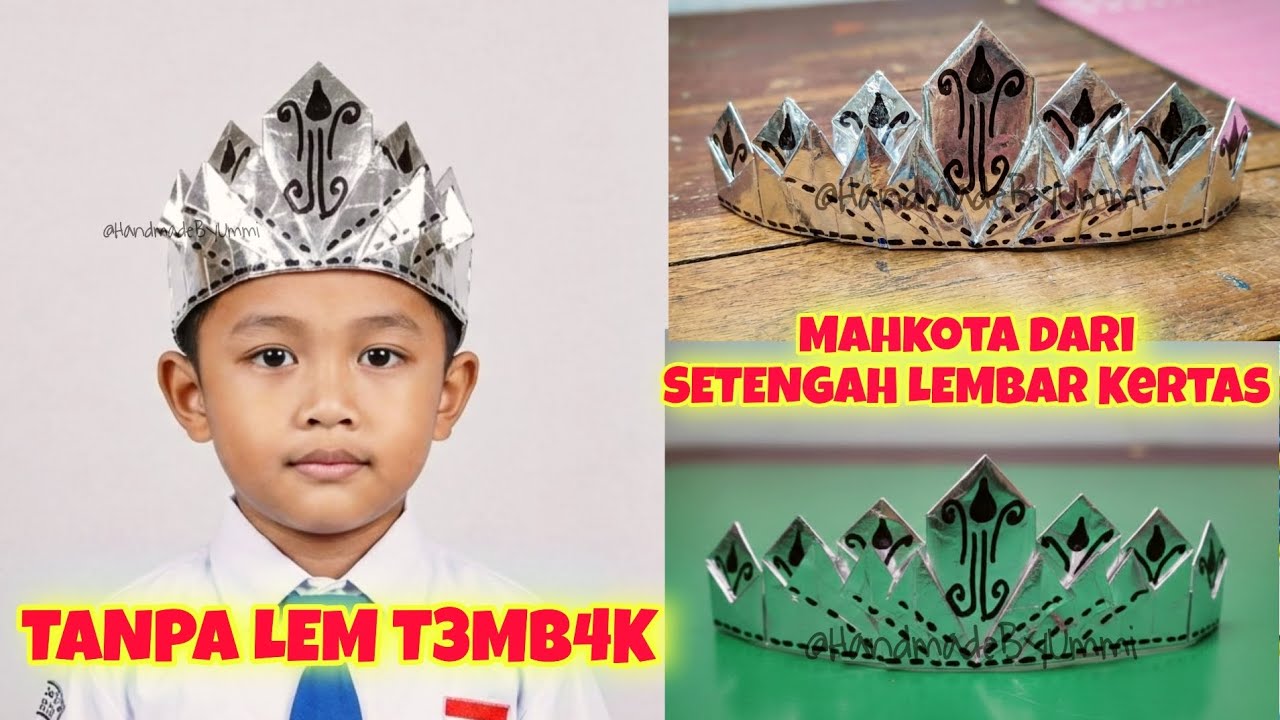 Mahkota dari kertas Metalik | Mahkota Targhib Ramadhan /  MPLS/ MOS