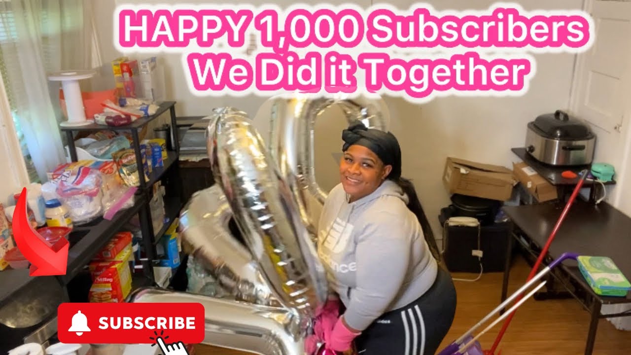 Living On Section 8 House Tour || What It Really Looks Like || DINING ROOM CLEANING || 1000 SUBS