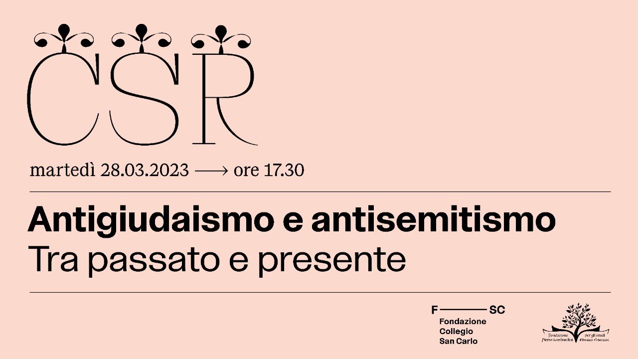 Antigiudaismo e antisemitismo. Tra passato e presente