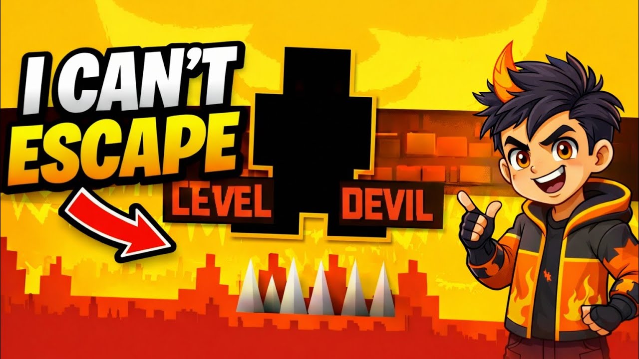 Can’t Escape! I Got TROLLED in Level Devil 😆”.