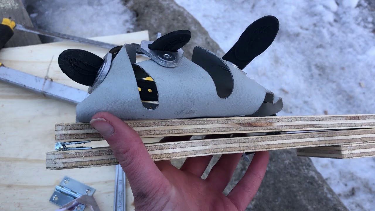 DIY alpine touring backcountry ski bindings