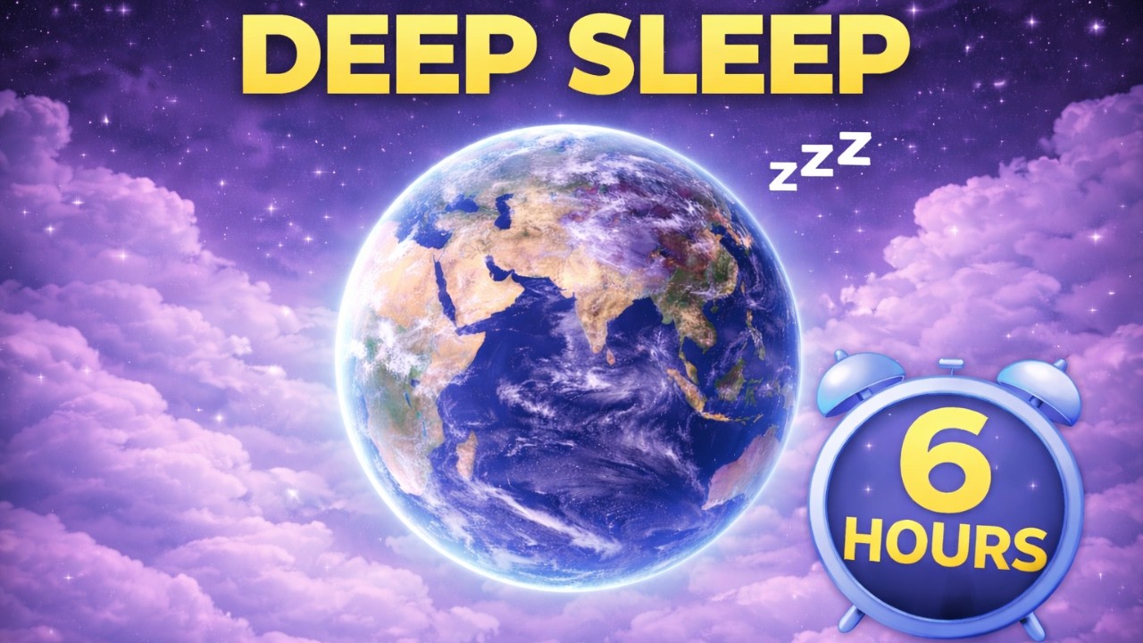 6 Hours Deep Sleep Meditation Music | Earth Spinning | Music for Sleep
