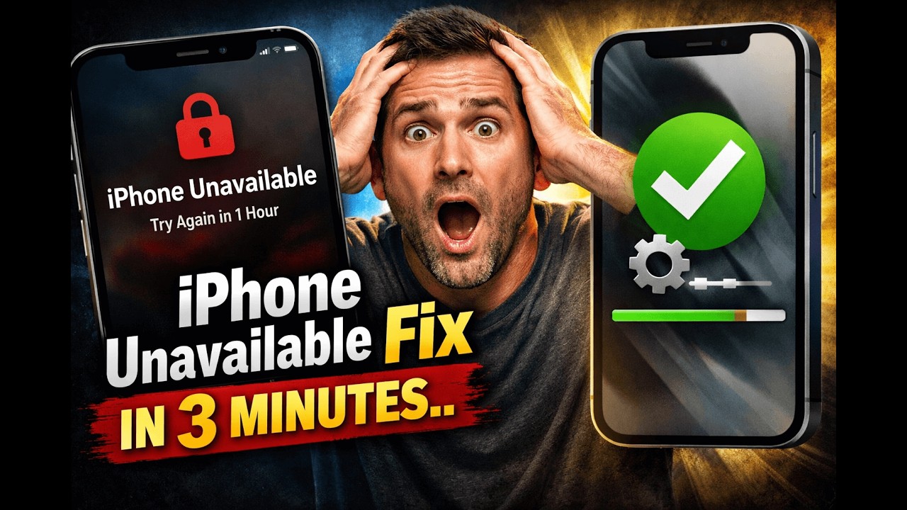 iPhone Unavailable or Forgot the Passcode?? Fix in 3 Minutes..