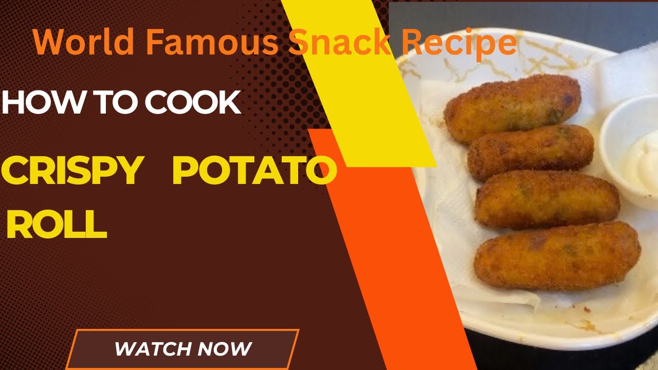 Crispy Potato Roll Recipe for kids  | Evening time snack | Aloo Roll | Easy starter | Potato Nuggets