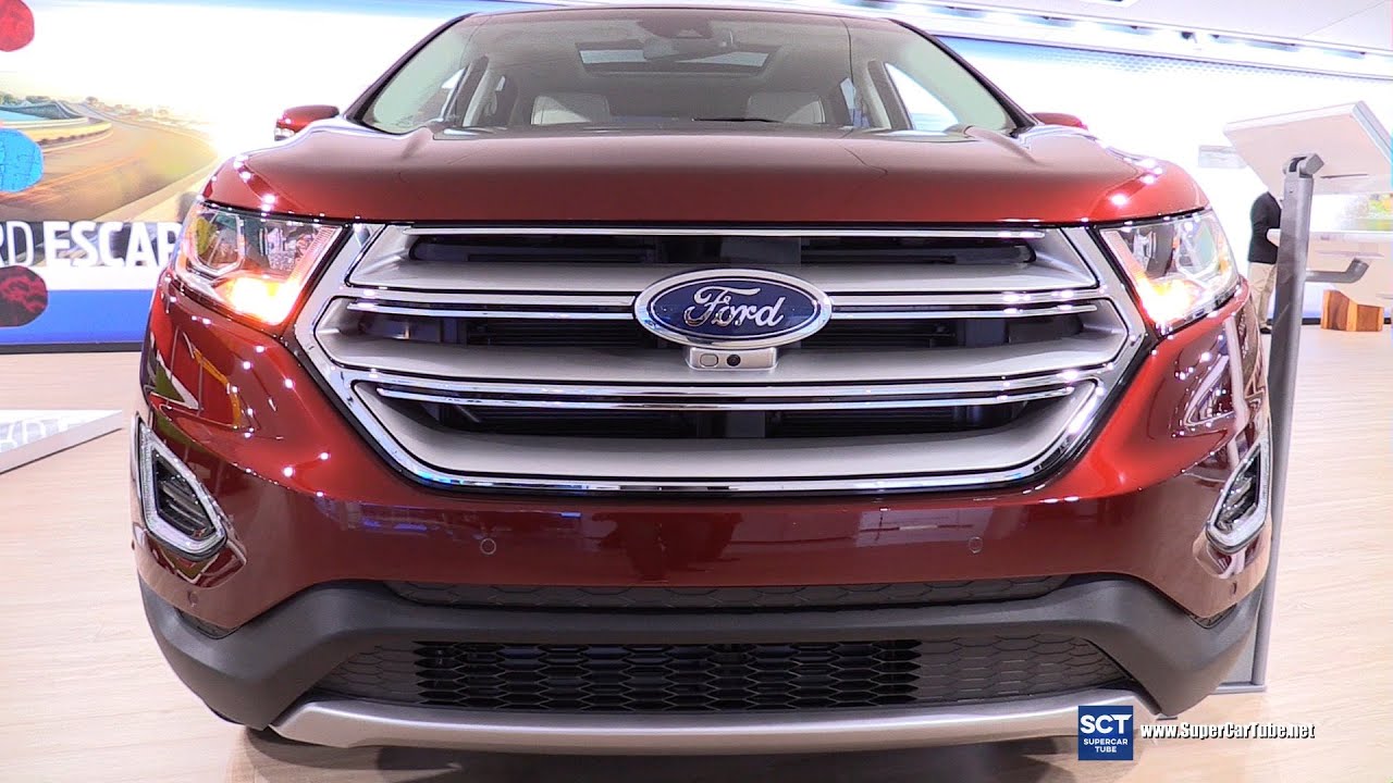 2016 Ford Edge Titanium AWD - Exterior and Interior Walkaround - 2016 Detroit Auto Show