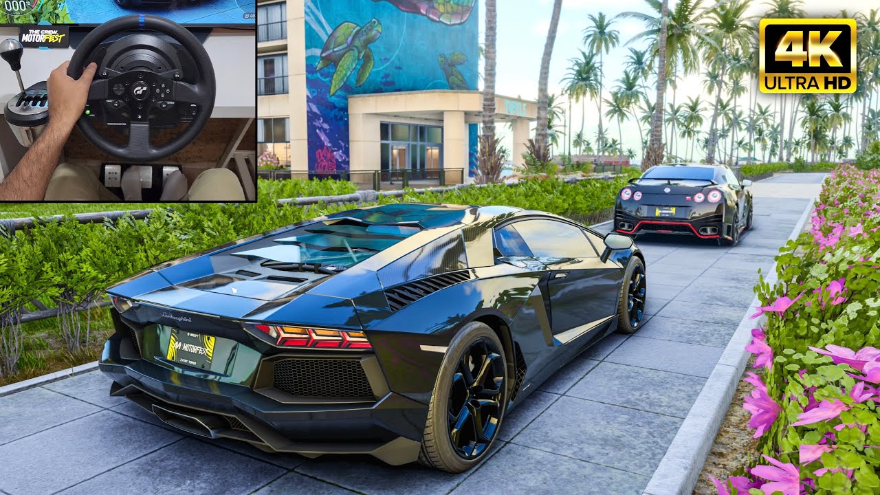 Lamborghini Aventador & Nissan GTR R35 | The Crew Motorfest | Thrustmaster T300RS gameplay