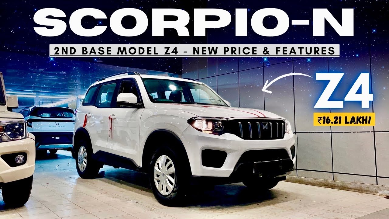 2025 MAHINDRA SCORPIO-N Z4 NEW UPDATES ❤️ 2ND BASE MODEL OF SCORPIO-N ONLY ₹16.21 LAKH 😍 