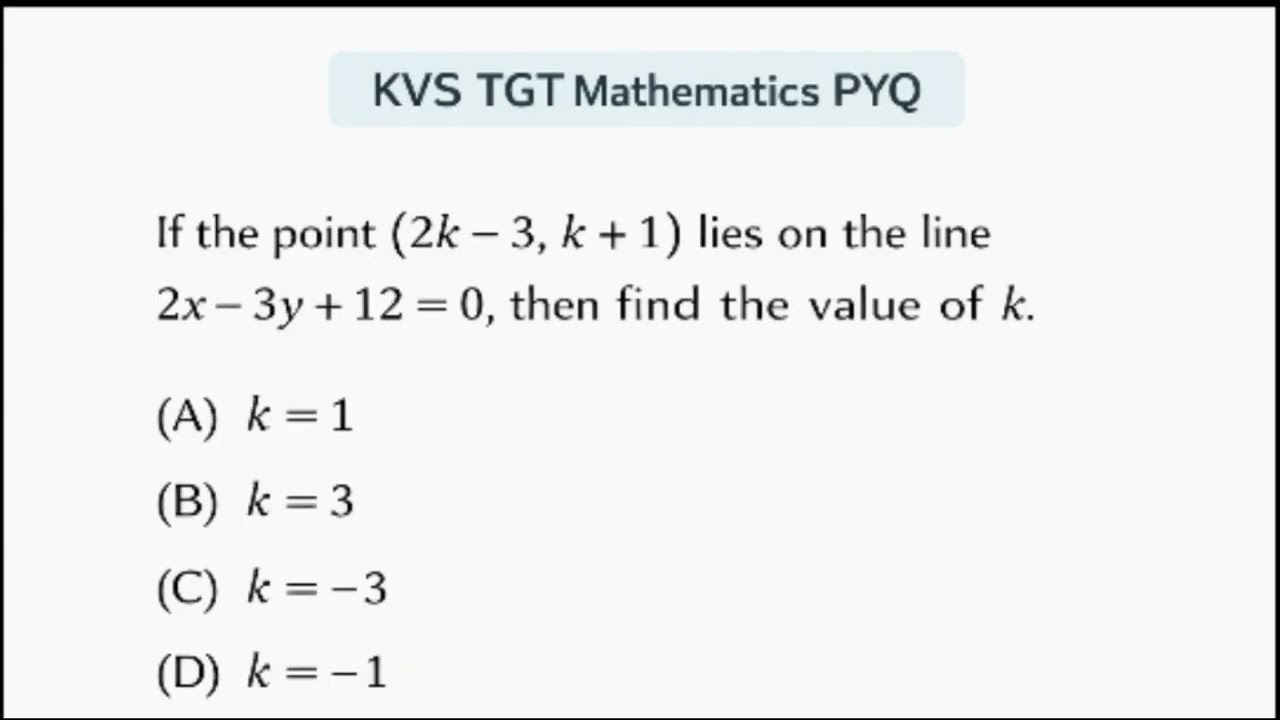 KVS TGT MATHS PYQ #NVS #htet #dsssb##emrs